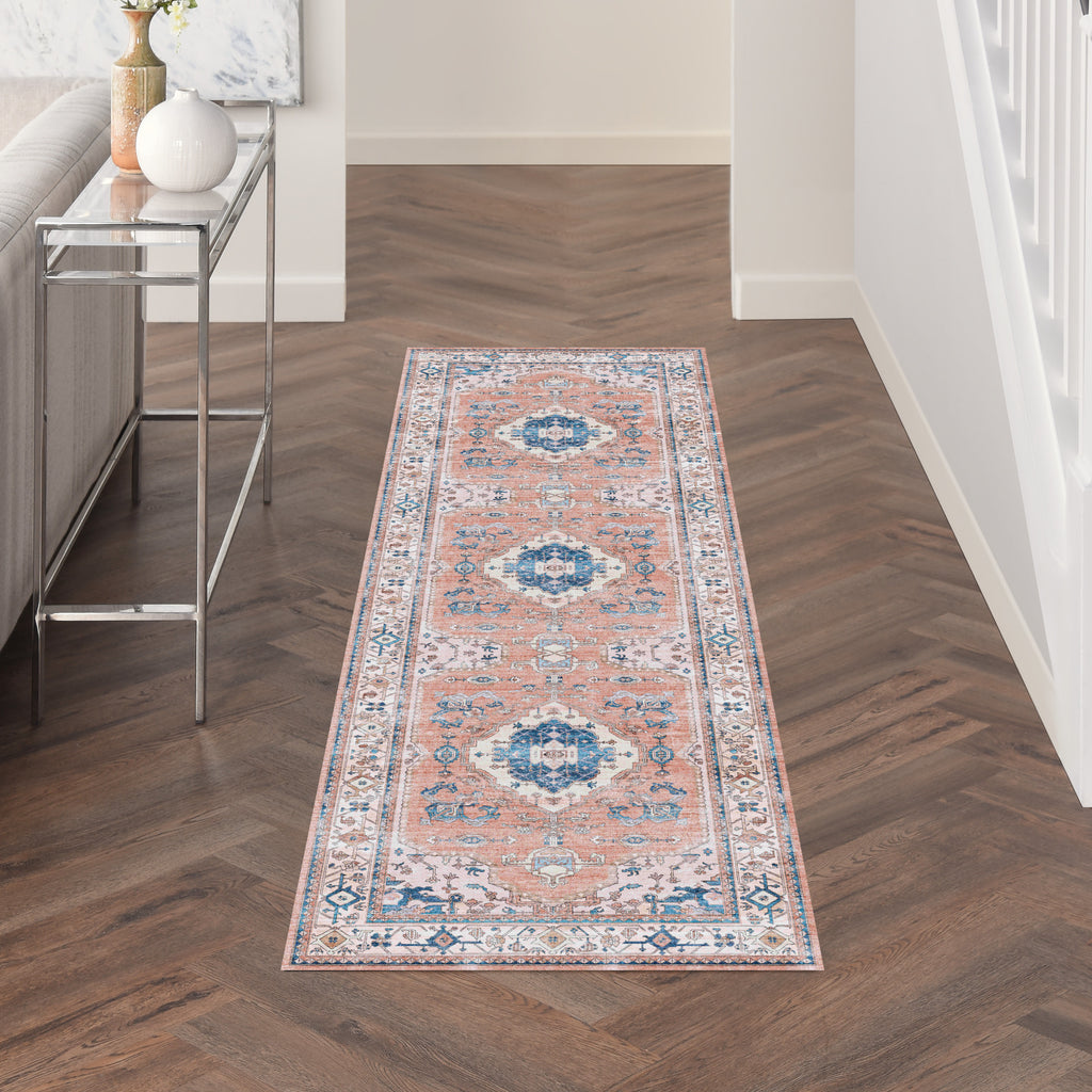nourison fulton ful11 coral rug