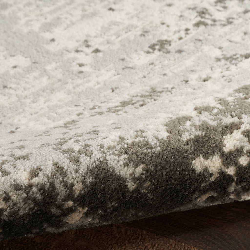 nourison serenity home srh06 ivory grey rug