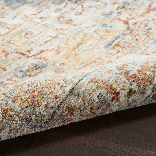 nourison sahar shr06 ivory blue rug