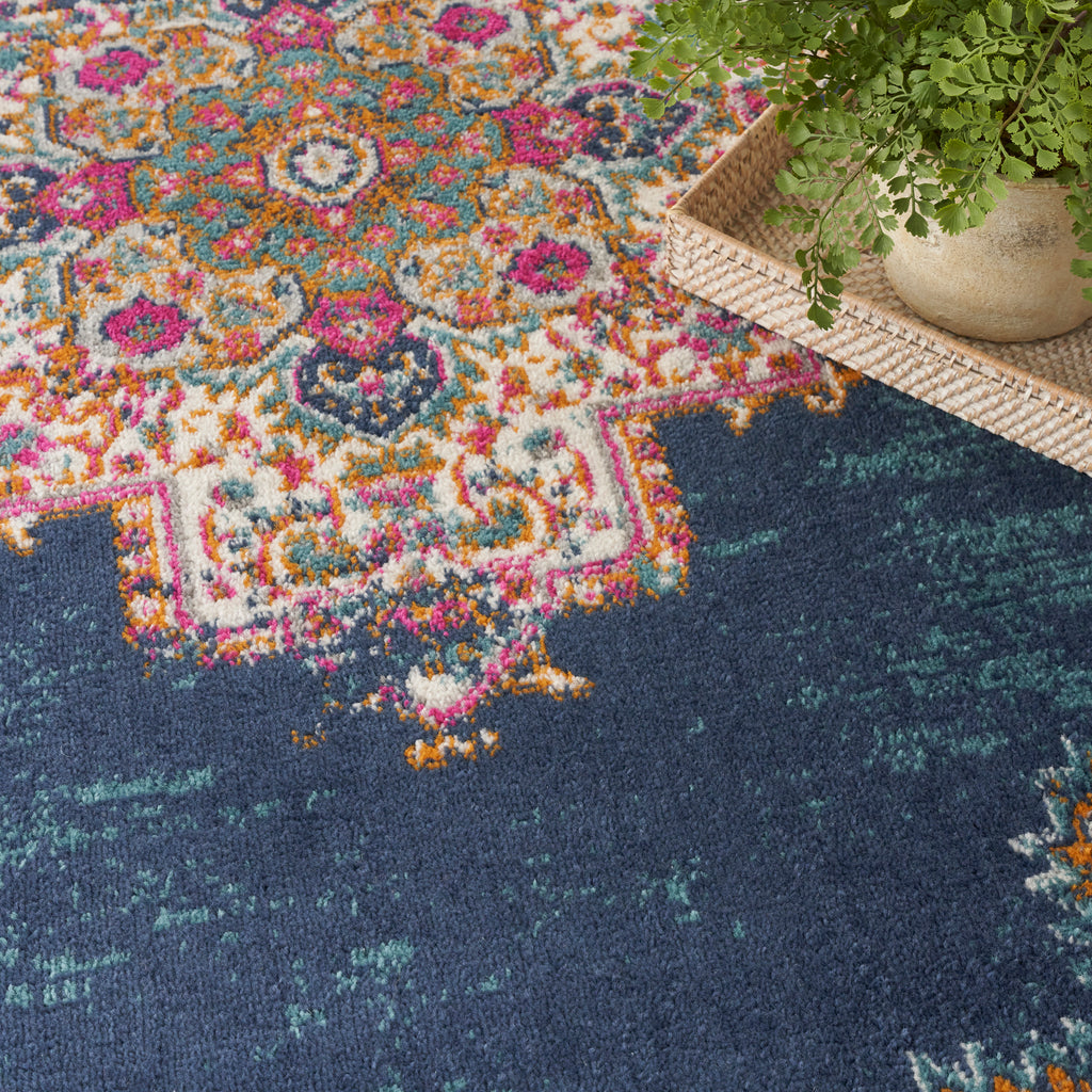 nourison passion psn03 navy rug
