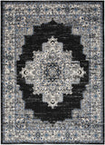 nourison passion psn03 black ivory rug