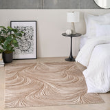 nourison central park west cep02 beige brown rug