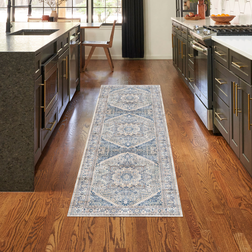 nourison vintage home vnh01 beige blue rug