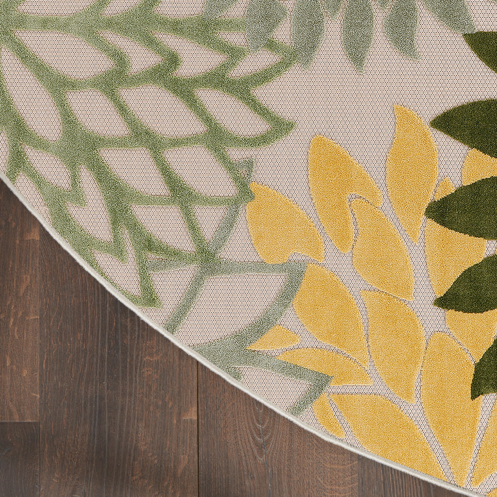 nourison aloha alh05 green multicolor rug