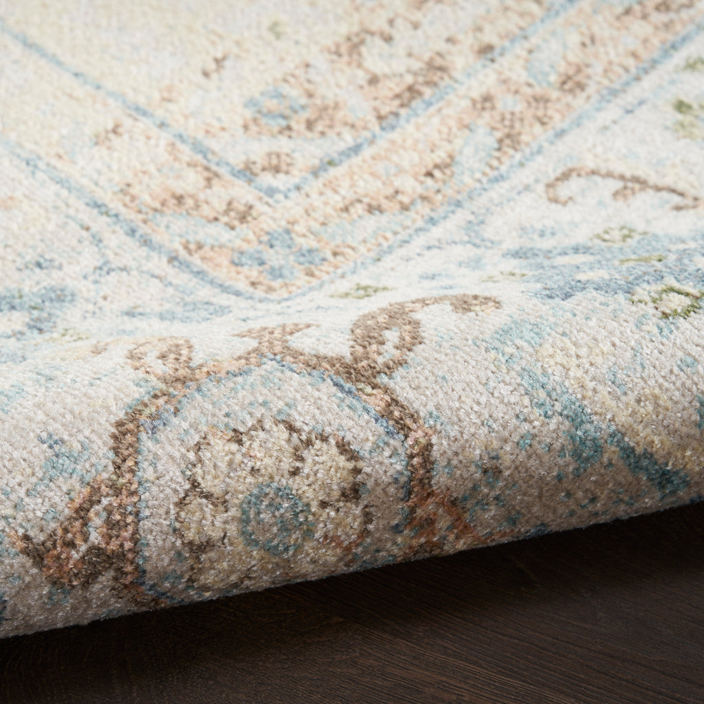 nourison astra machine washable asw13 ivory blue rug