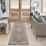 nourison sahar shr06 ivory blue rug