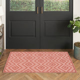 nourison versatile nrv01 coral orange rug