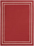 nourison nourison essentials nre02 brick ivory rug