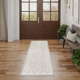 nourison eco cycle ecy01 silver ivory rug