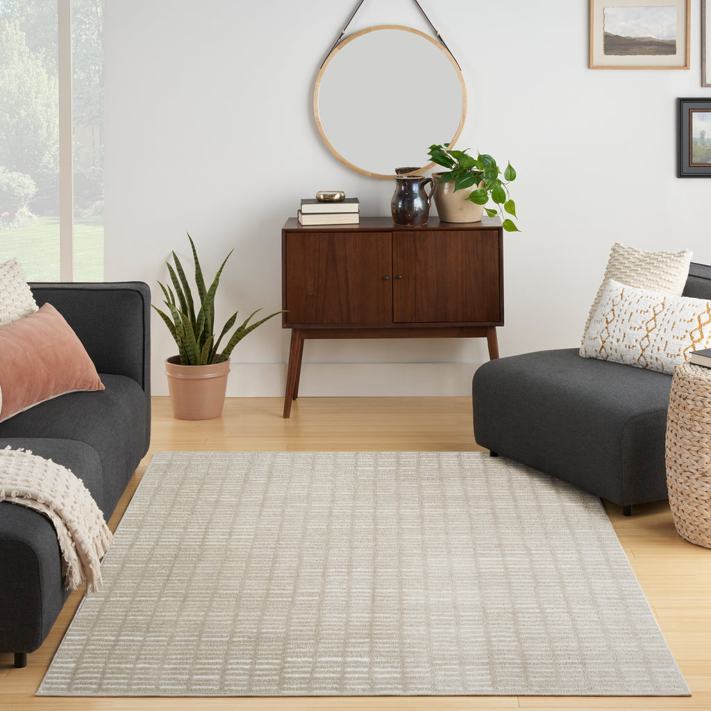 nourison modern comfort mnc03 grey ivory rug
