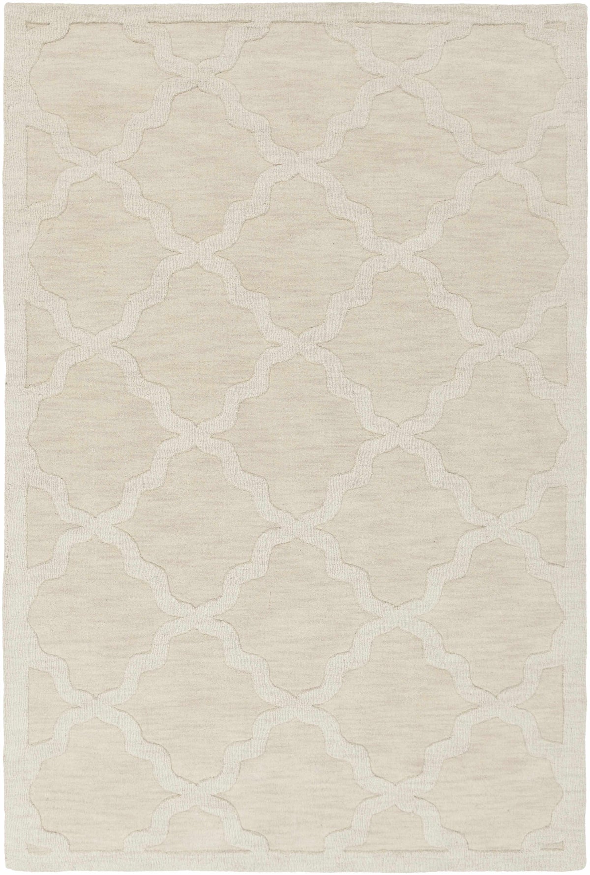 Hauteloom Orick ORI Ivory Loom Knotted Wool Rug