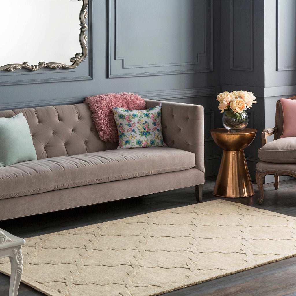 Hauteloom Orick ORI Ivory Loom Knotted Wool Rug