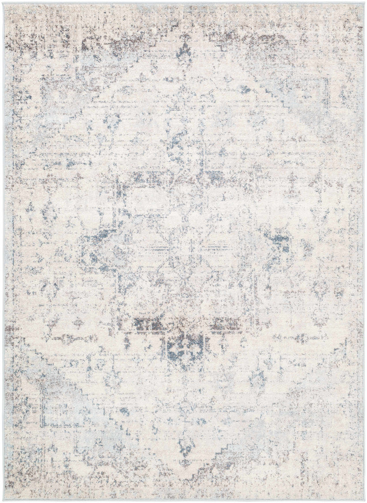 Hauteloom Orrick ORRI Light Gray Machine Made Polypropylene Rug