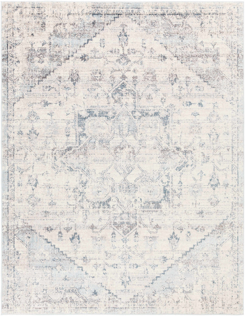 Hauteloom Orrick ORRI Light Gray Machine Made Polypropylene Rug