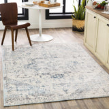 Hauteloom Orrick ORRI Light Gray Machine Made Polypropylene Rug