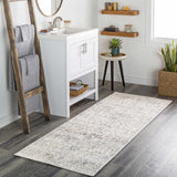 Hauteloom Orrick ORRI Light Gray Machine Made Polypropylene Rug
