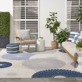 nourison aloha alh29 blue grey rug