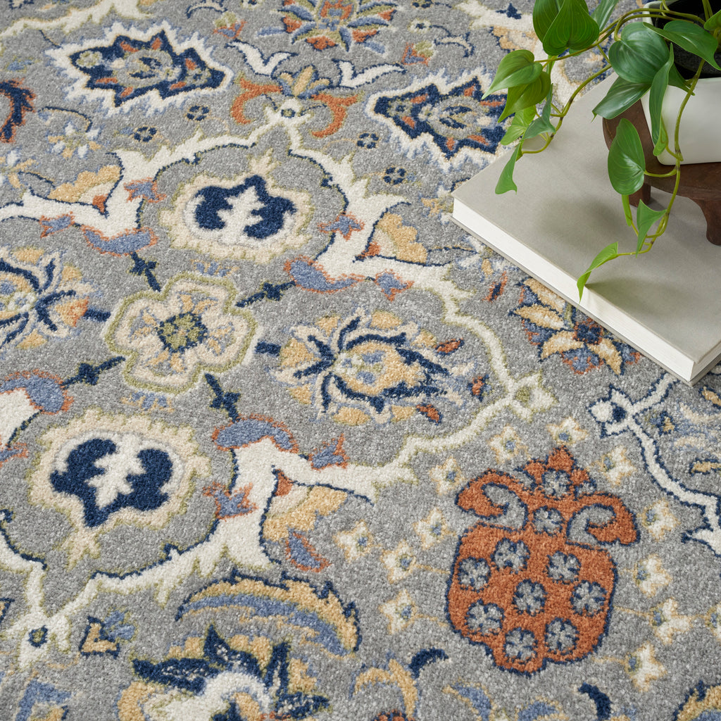 nourison allur alr03 grey rug