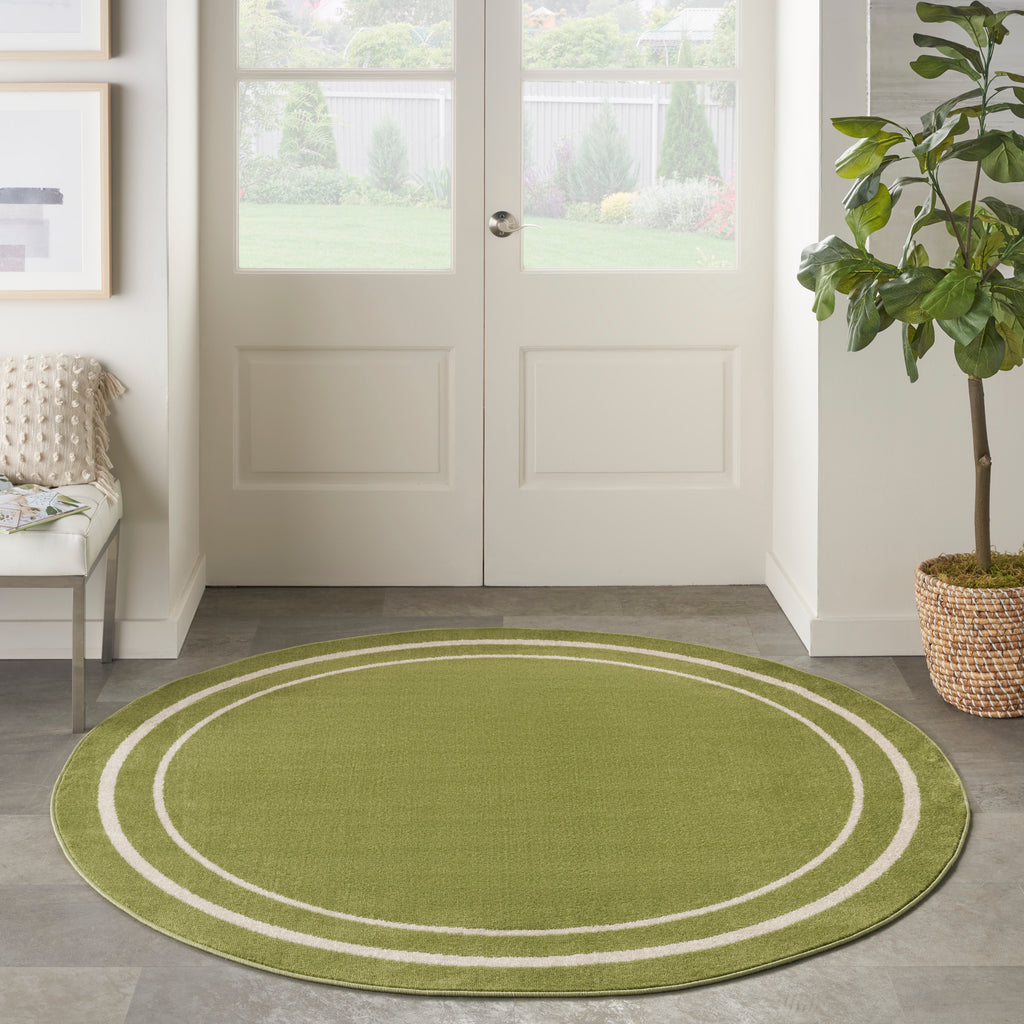 nourison nourison essentials nre02 green ivory rug