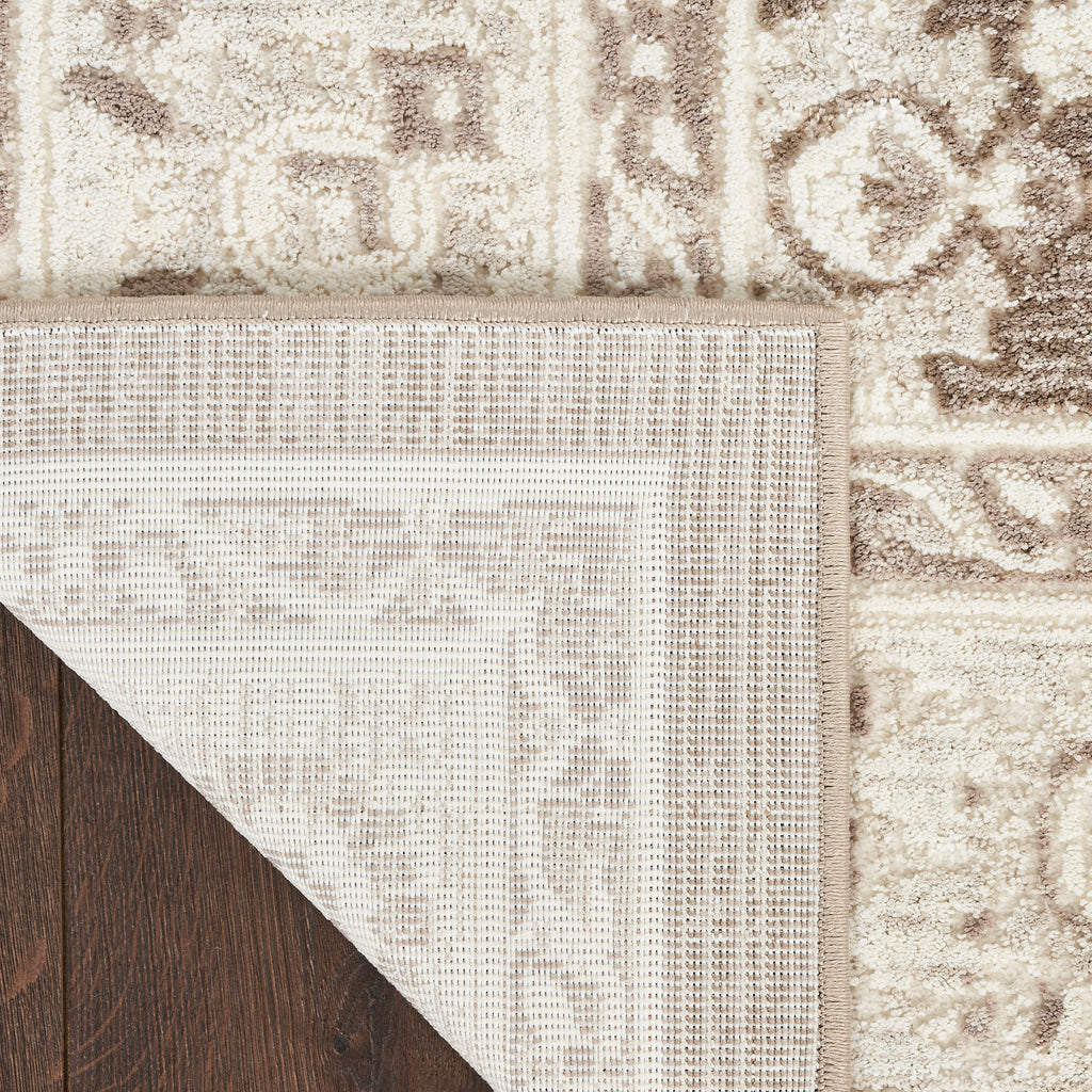 nourison eco cycle ecy04 ivory mocha rug