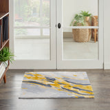 nourison prismatic prs24 grey gold rug