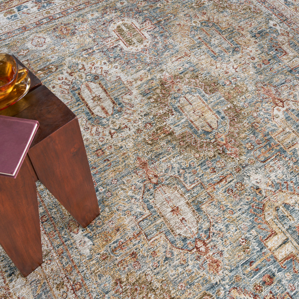 nourison sahar shr01 blue rug