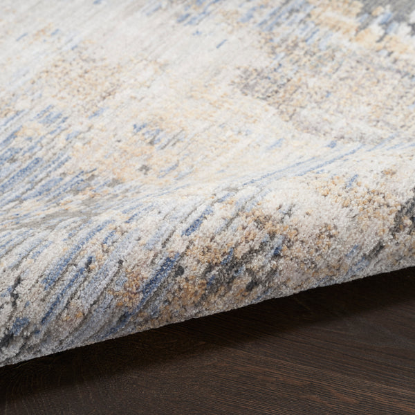 nourison abstract hues abh01 grey blue rug