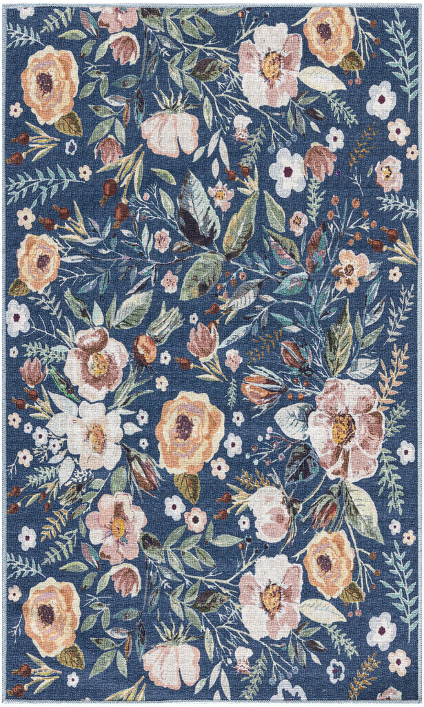 nourison nourison washables nwb01 navy multicolor rug
