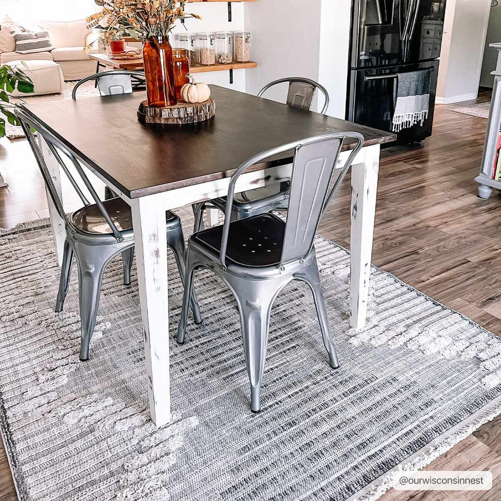 Hauteloom Maulawin MAULA Charcoal Machine Made Polyester Rug