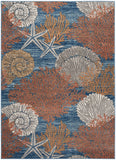 nourison seaside sds04 blue multicolor rug
