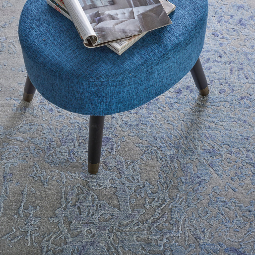 nourison silk shadows sha18 grey blue rug