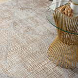 nourison iliana ili03 grey mocha rug