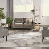 nourison elation etn13 ivory grey rug