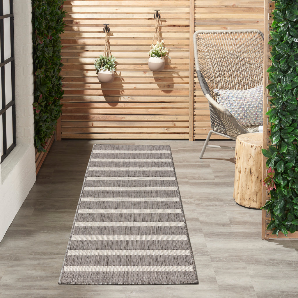 nourison positano pos03 charcoal ivory rug