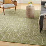 nourison nourison essentials nre04 green ivory rug