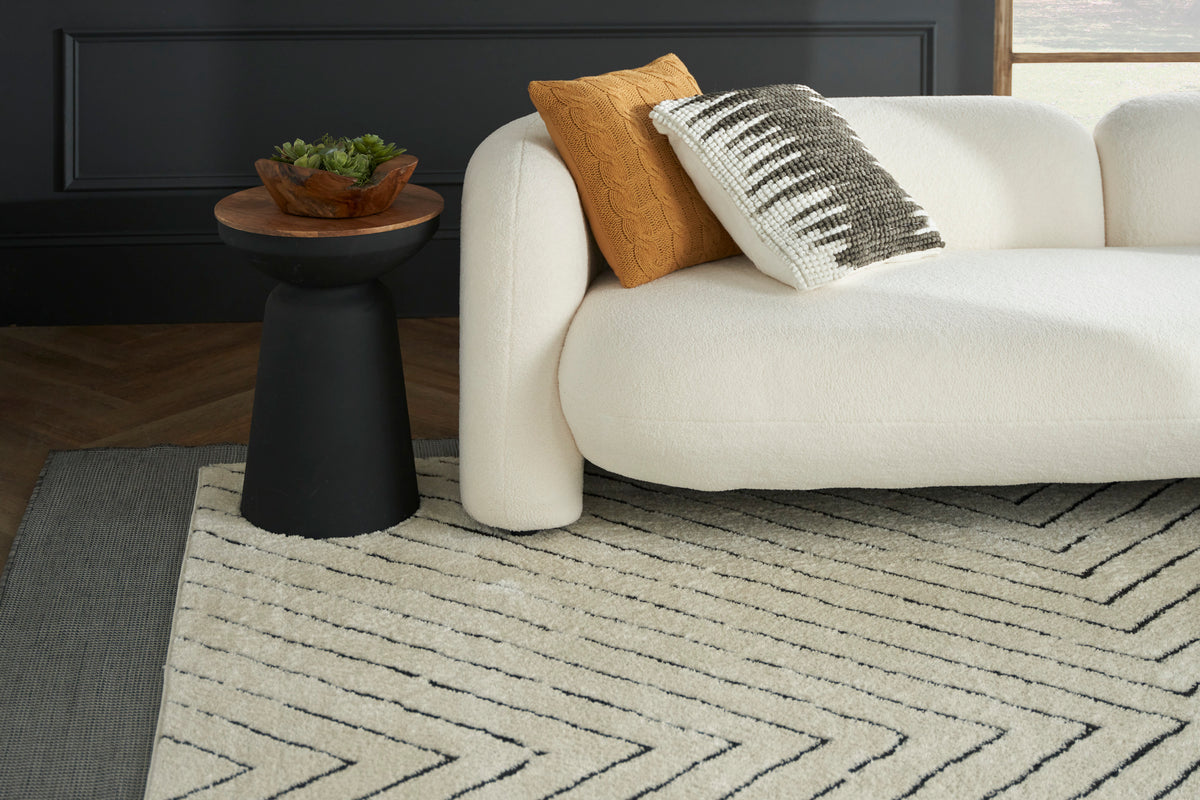 nourison modern comfort mnc01 ivory black rug