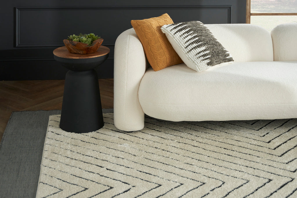 nourison modern comfort mnc01 ivory black rug