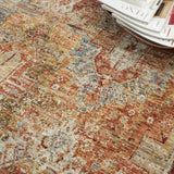 nourison sahar shr01 rust rug