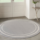 nourison nourison essentials nre02 grey ivory rug