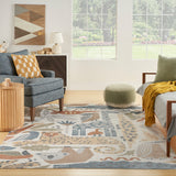 nourison astra machine washable asw01 ivory rug