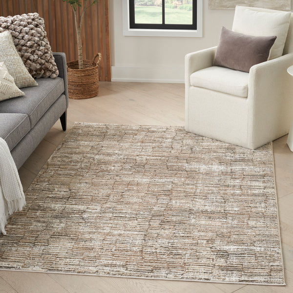 nourison sustainable trends sut06 ivory mocha rug