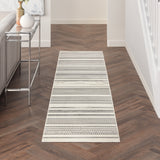 nourison grafix grf41 ivory grey rug