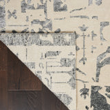 nourison silk shadows sha19 ivory grey rug