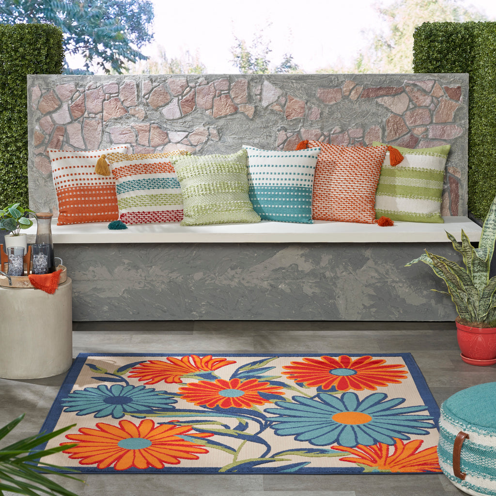 nourison aloha alh33 multicolor rug