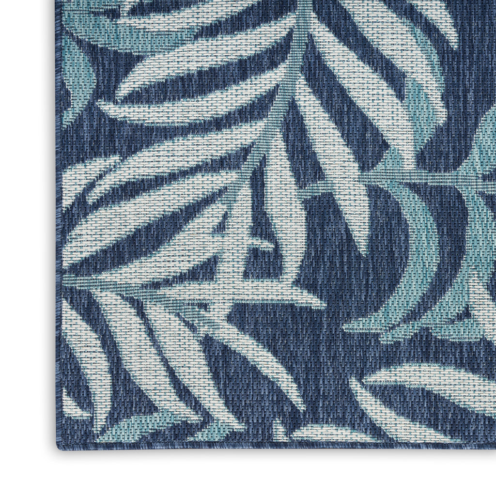 nourison garden oasis goa01 navy rug