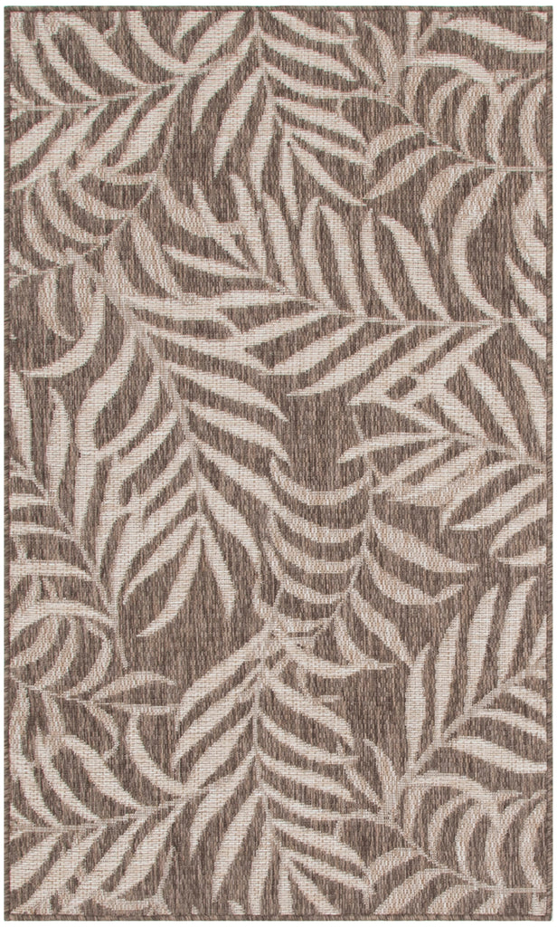 nourison garden oasis goa01 mocha rug