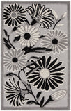 nourison aloha alh33 black white rug