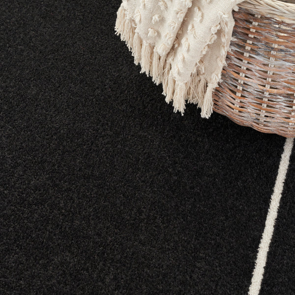 nourison nourison essentials nre02 black ivory rug