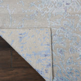 nourison silk shadows sha18 grey blue rug