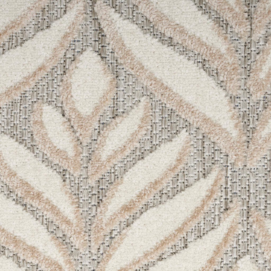 nourison aloha alh35 ivory grey rug
